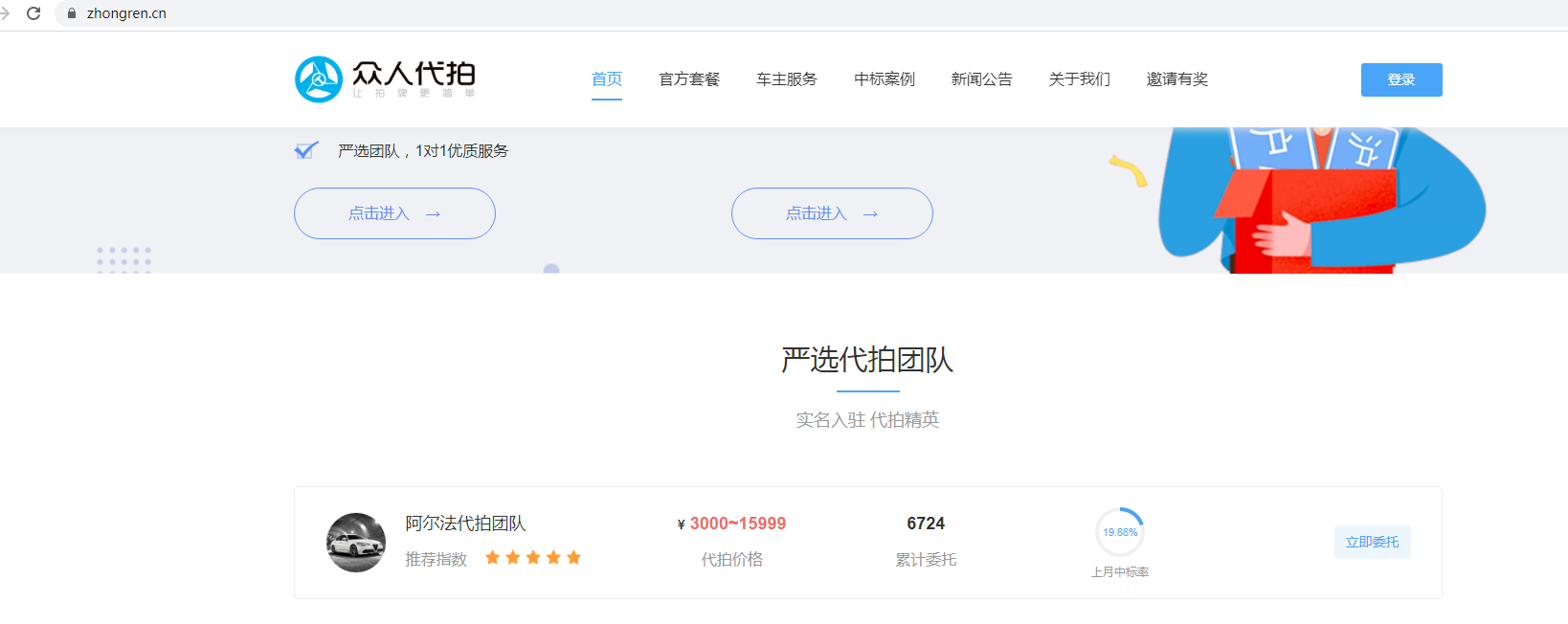 “众人代拍”平台收购域名Zhongren.cn